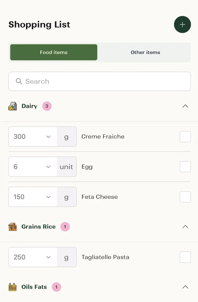 Meal planning